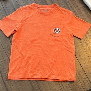 Vineyard Vines Kids Orange Tee with Soccer Patch